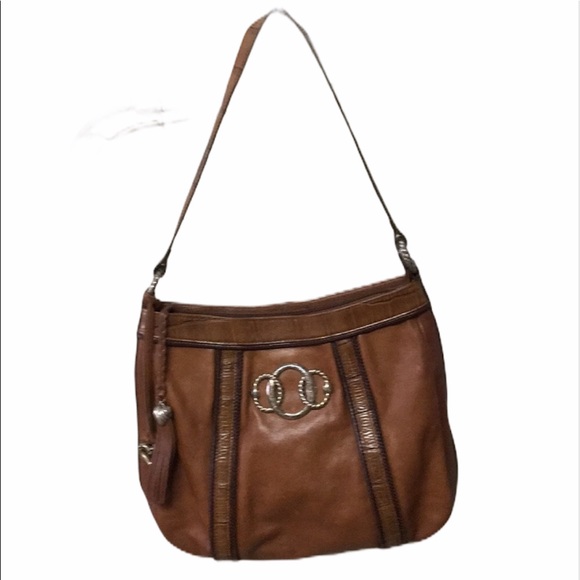 Brighton brown leather shoulder purse